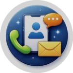 Ikona kontaktu – symbol komunikacji